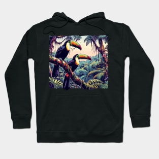 Striking Tropical Toucan Birds Hoodie